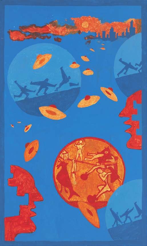 Nobody Told Me (Strange Days Indeed) for John Lennon #2, 2020, Acrylic on canvas