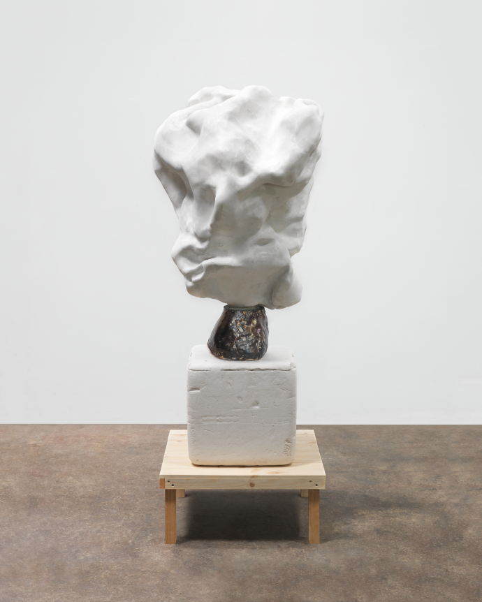 Damned, 2013, Plaster, ceramic, and wood