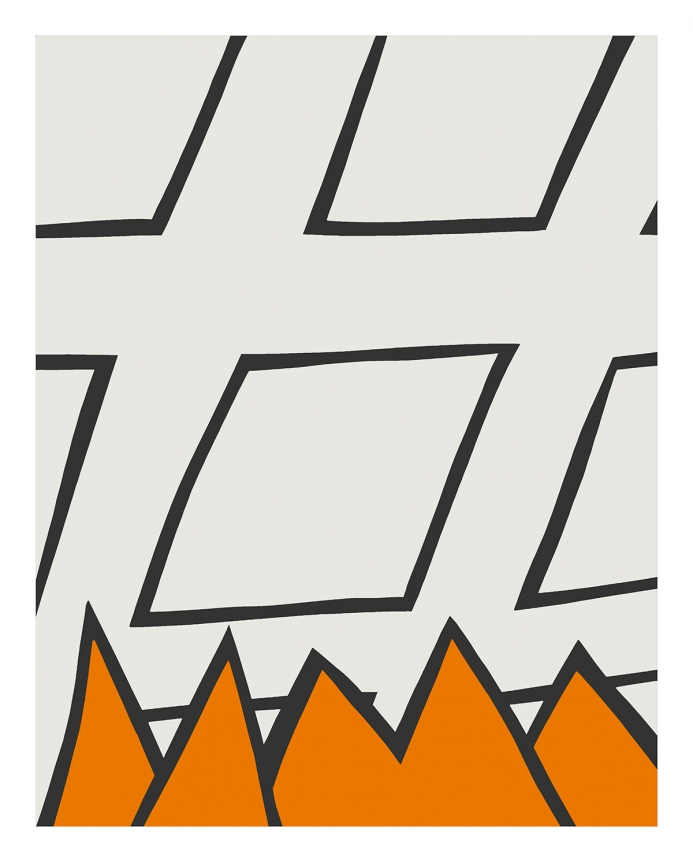 Bread and Butter Series #6, 1962, Acrylic on paper collage