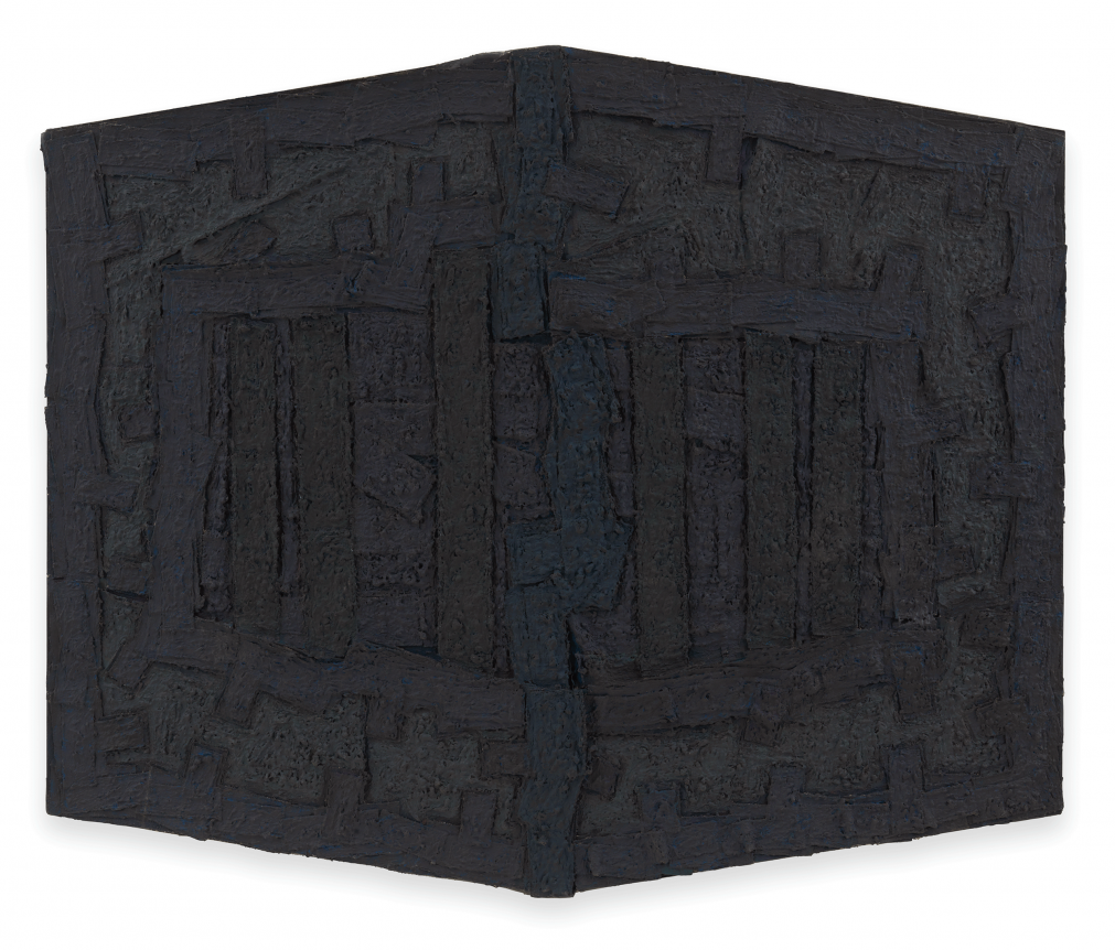 Untitled, 1975 Casein and modeling paste on canvas
