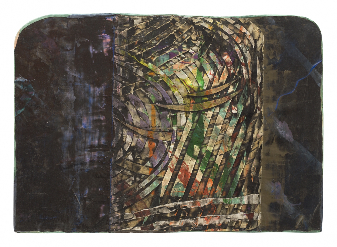 Floyd Street #7, 1986, Mixed media on panel