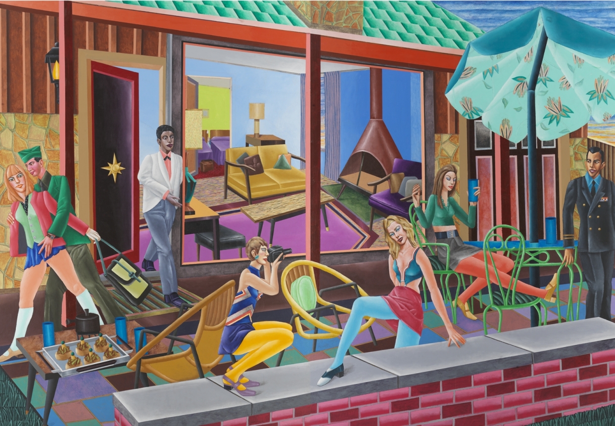 Furlough, 1968, Acrylic on canvas