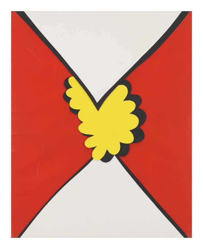 Mating of the Brandywine, 1967, Acrylic on paper collage