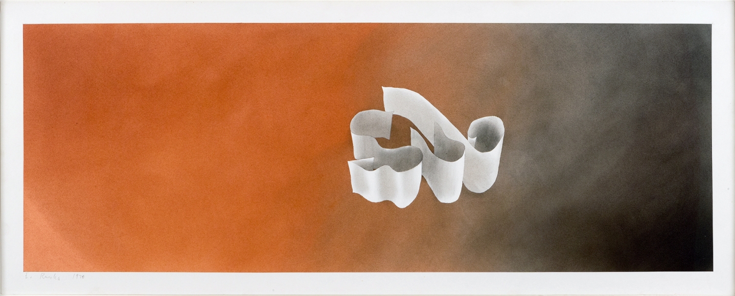 Sub, 1970 Gunpowder and pastel on paper