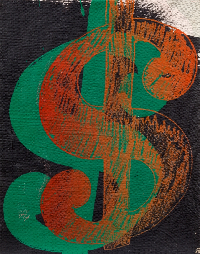 Andy Warhol Dollar Sign, 1981