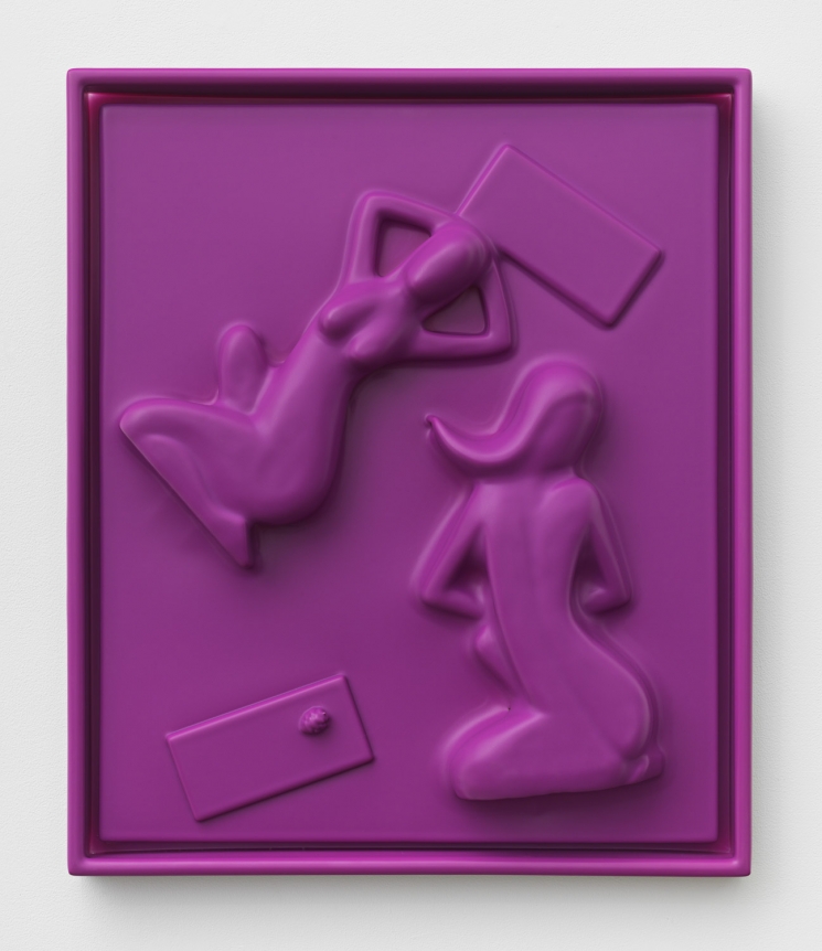 Salt, 2018. HDPE, Wood, 23 1/2 x 20 x 3 inches (59.7 x 50.8 x 7.6 cm).
