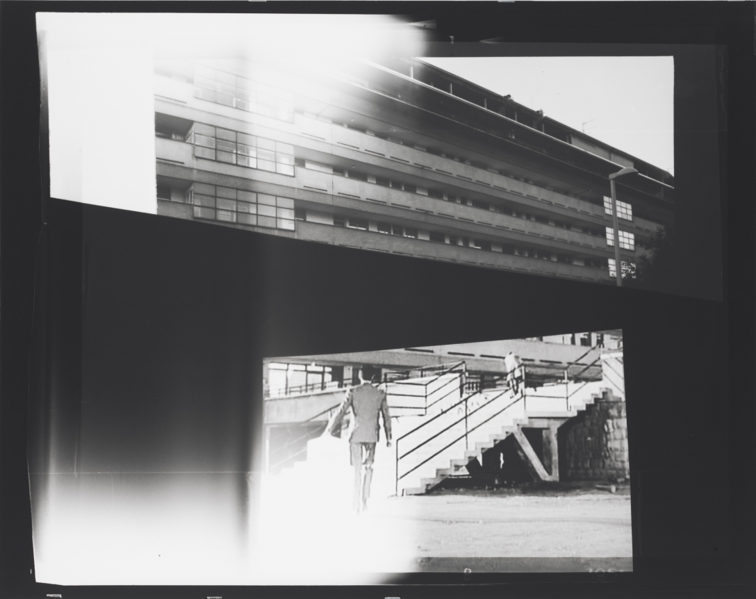 Recalling Frames, 2010. Black & white photograph, 42 1/2 x 53 1/2 inches (108 x 135.9 cm)., 