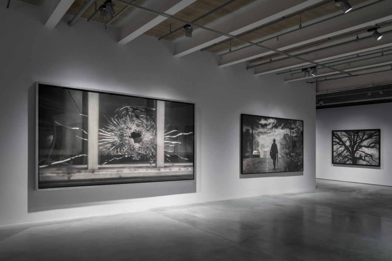 Proof: Francisco Goya, Sergei Eisenstein, Robert Longo. Installation view, 2016. Garage Museum, Moscow. Photo: Alexei Naroditsky.