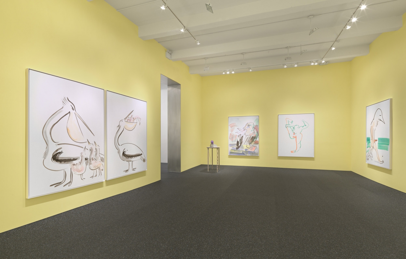 Camille Henrot. Installation view, 2015. Metro Pictures, New York.