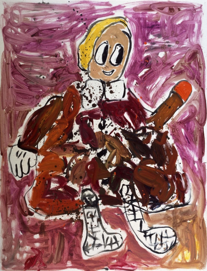 Untitled (Frau), 2007. Oil on canvas, 66.93 x 51.18 inches (170 x 130 cm).