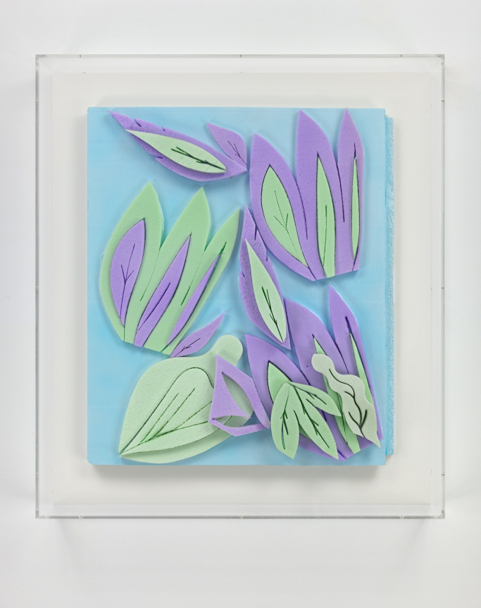 xyz nature vol. 4872, 2012., Polystrene, Sculpture 23.62 x 20.08 x 3.15 inches (60 x 51 x 8 cm), Plexi case 29 3/8 x 25 7/8 x 4 3/4 inches (74.6 x 65.7 x 12.1 cm).