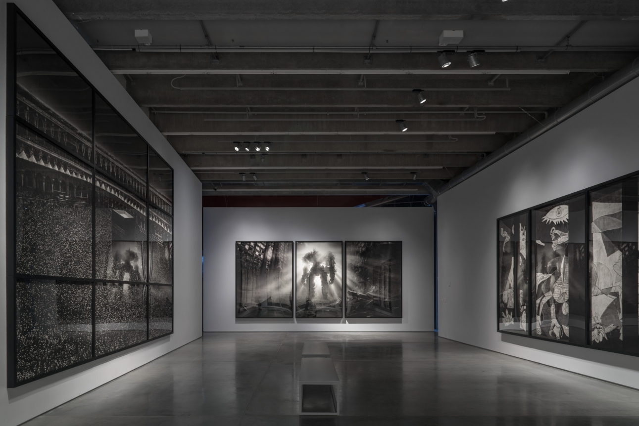 Proof: Francisco Goya, Sergei Eisenstein, Robert Longo. Installation view, 2016. Garage Museum, Moscow. Photo: Alexei Naroditsky.
