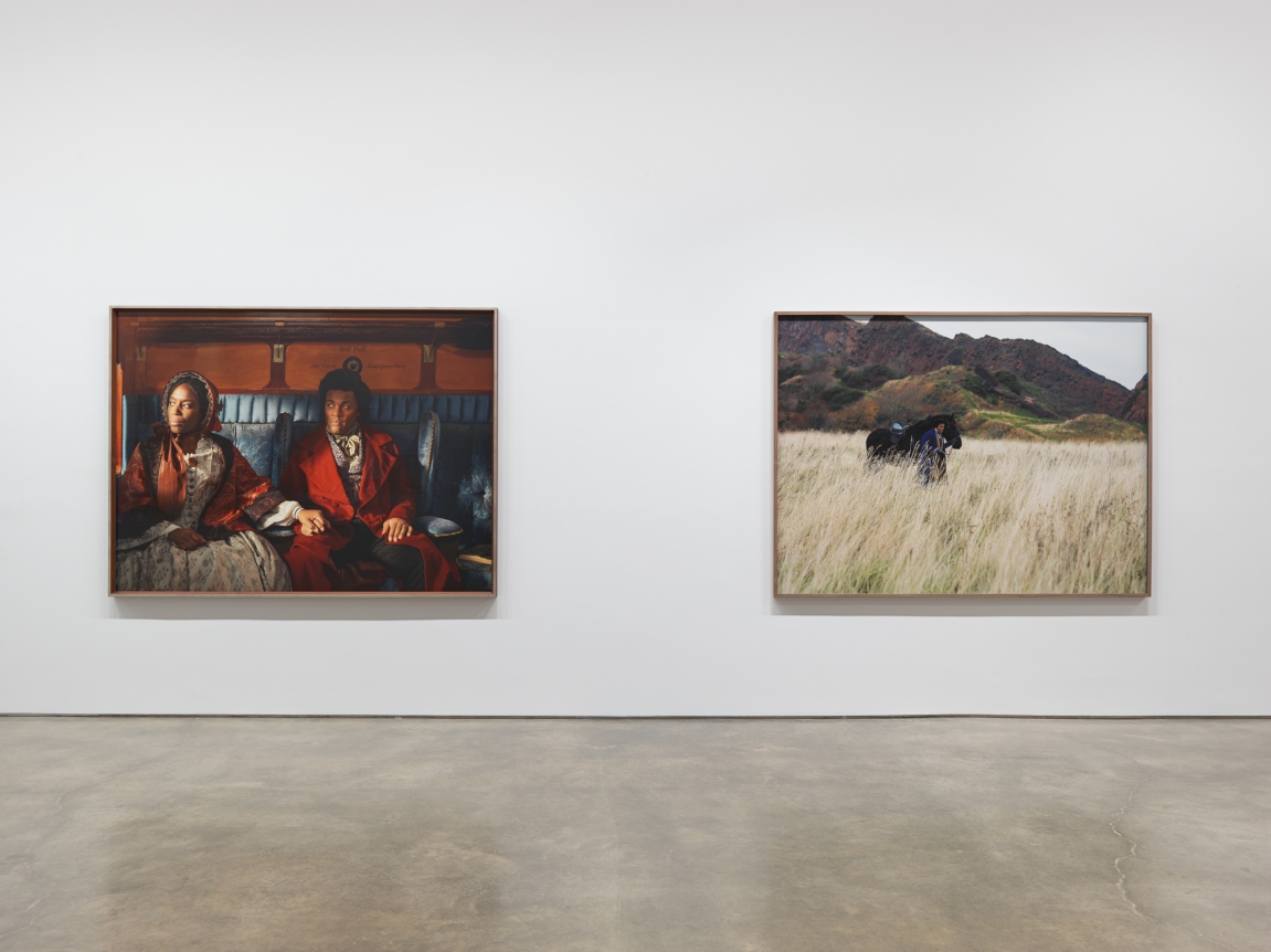 Isaac Julien, Lessons of the Hour–Frederick Douglass. Installation view, 2019. Metro Pictures, New York.