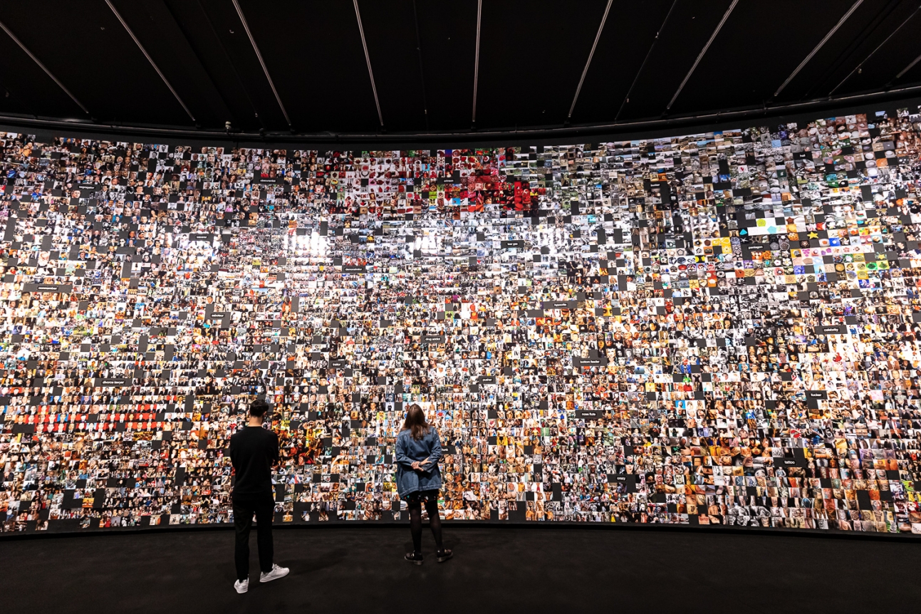 From 'Apple' to 'Anomaly.' Installation view, 2019. Barbican Centre, London.