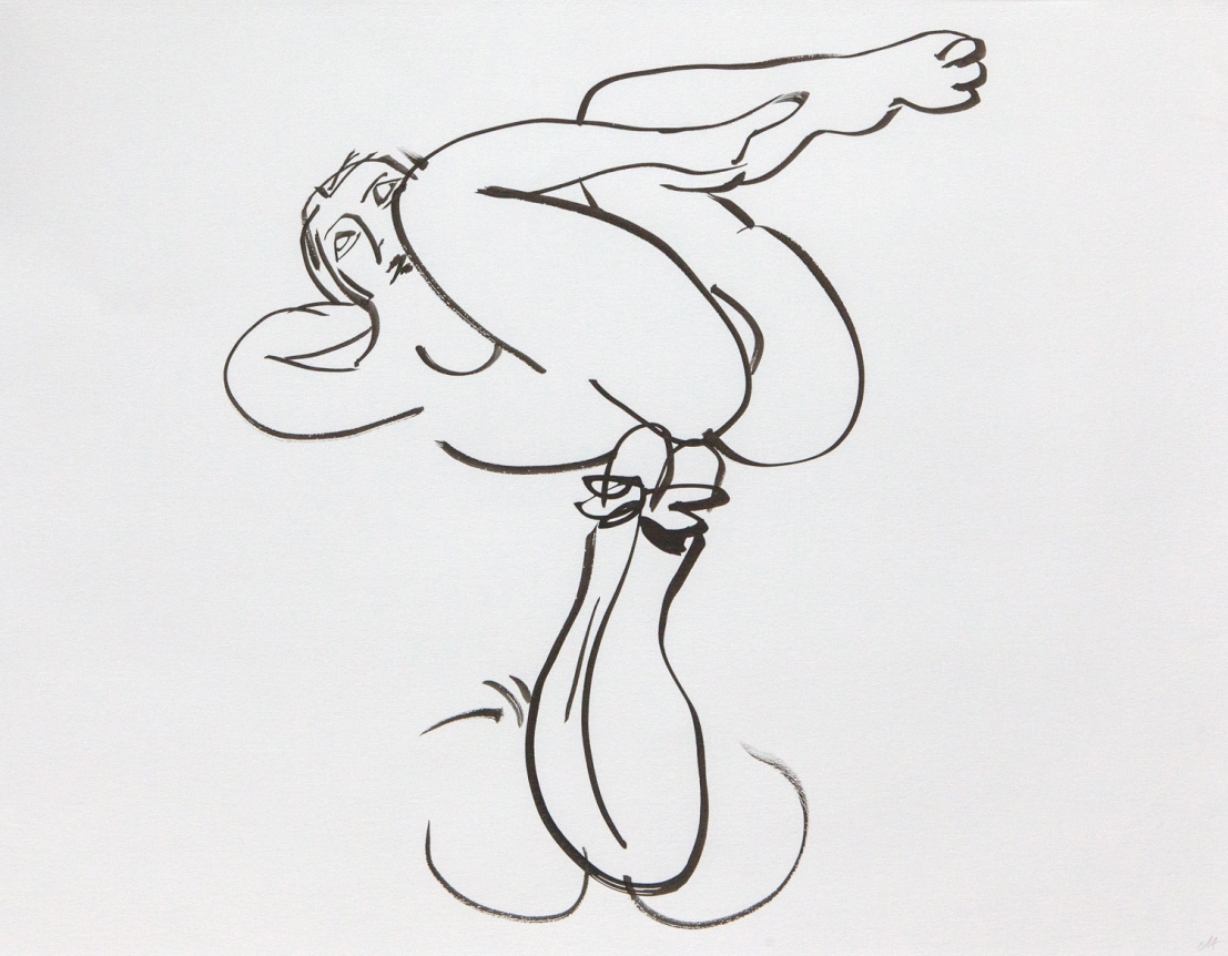 Tropics of Love, 2014. Ink on paper mounted to dibond, 19 3/8 x 25 1/8 inches (48.9 x 63.5 cm).