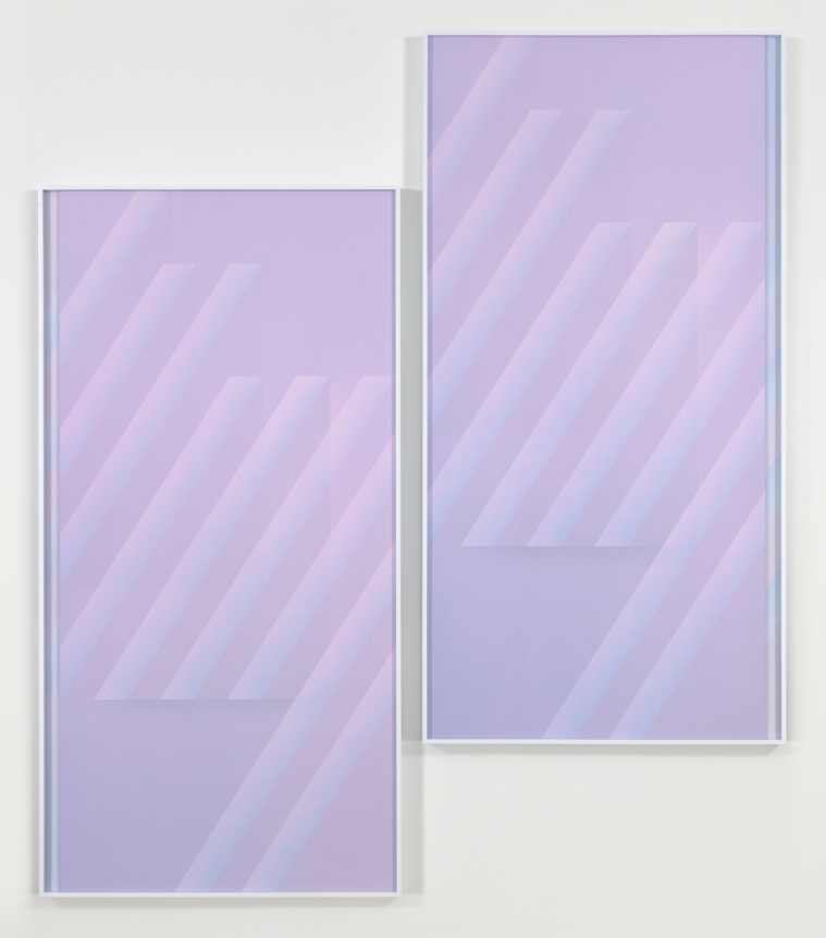 Eternal Triangle, Dusk, 2016. 2 digital C-prints, Each 117 7/8 x 100 3/4 inches (299.4 x 255.9 cm).