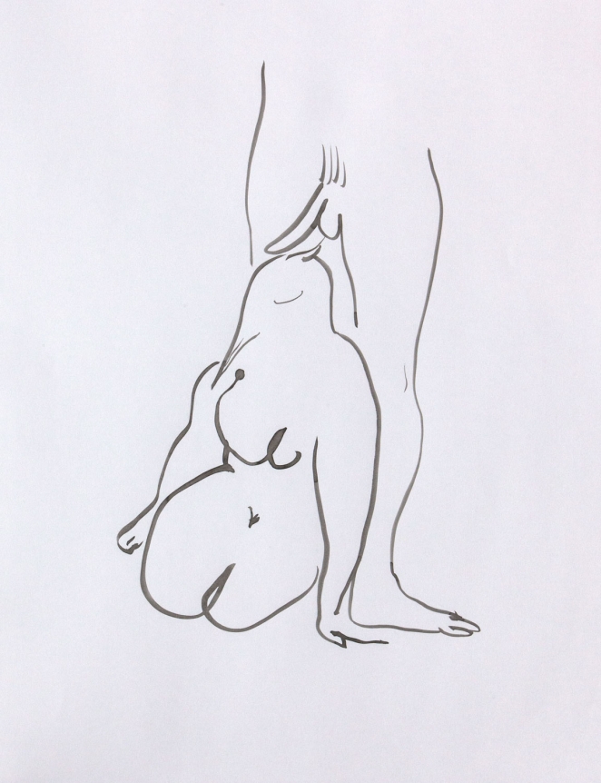 Tropics of Love, 2014. Ink on paper mounted to dibond, 25 1/8 x 19 1/4 inches (63.8 x 48.9 cm).