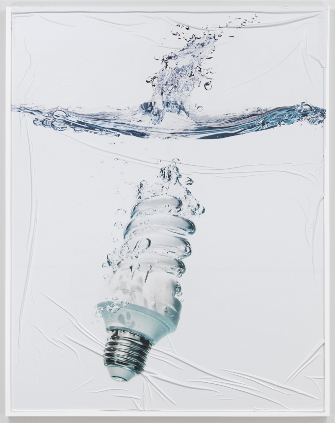 Demonstrator, 2015. Vinyl print on frame, 61 1/8 x 48 inches (155.3 x 121.9 cm).