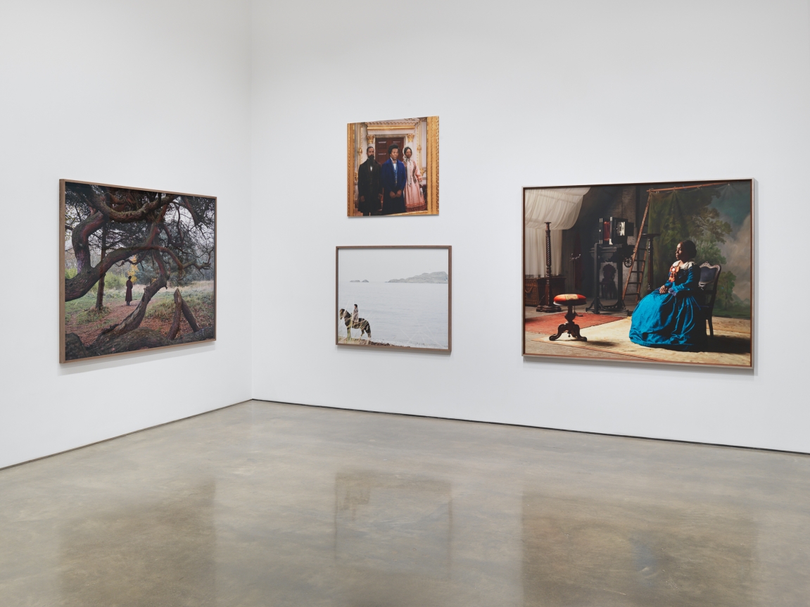 Isaac Julien, Lessons of the Hour–Frederick Douglass. Installation view, 2019. Metro Pictures, New York.