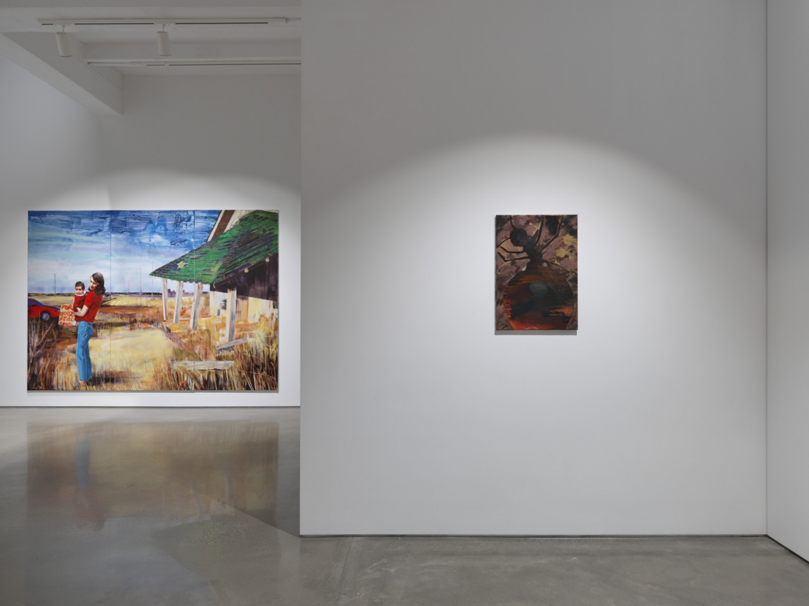 Paulina Olowska, "Wisteria, Mysteria, Hysteria." Installation view, 2016. Metro Pictures, New York.