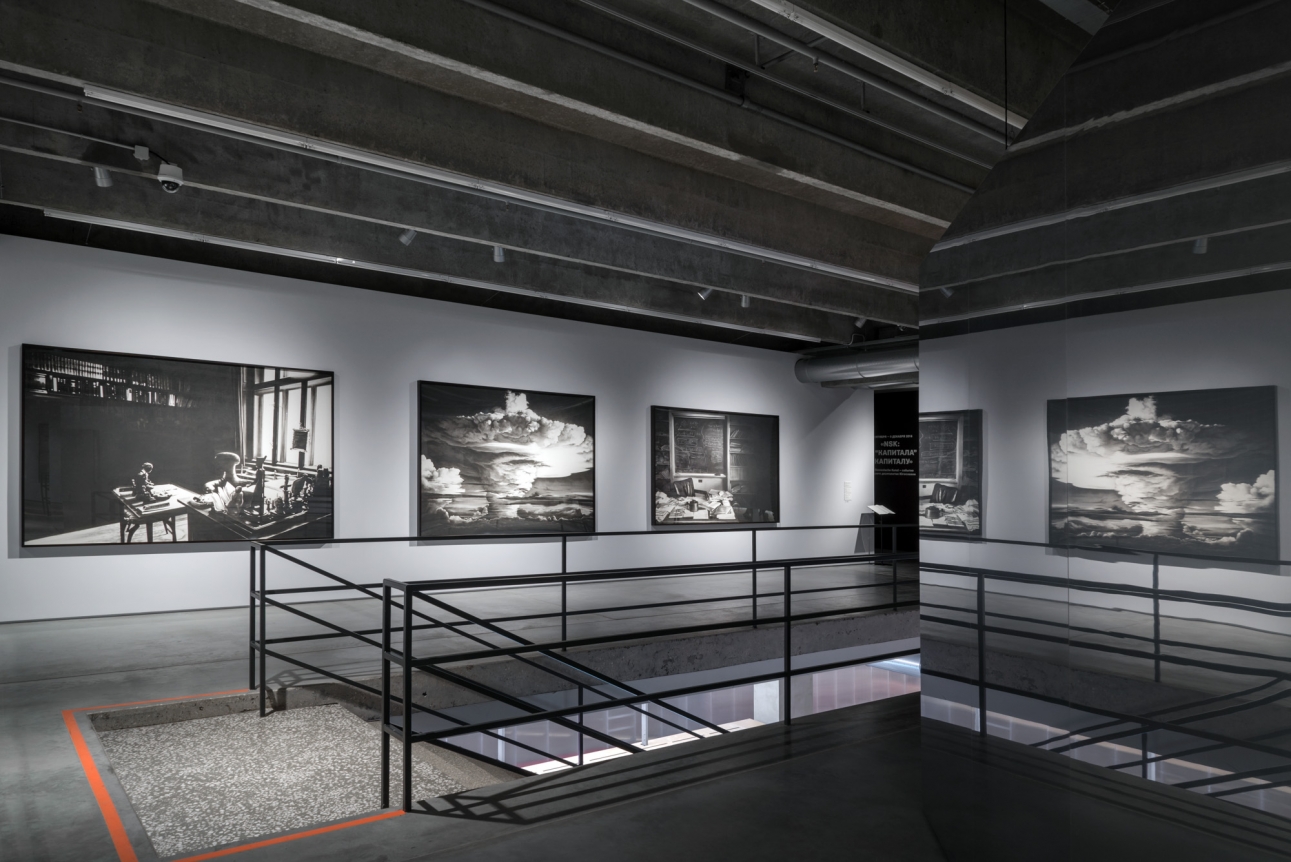 Proof: Francisco Goya, Sergei Eisenstein, Robert Longo. Installation view, 2016. Garage Museum, Moscow. Photo: Alexei Naroditsky.