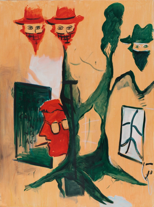 Caught in His Act, 1982. Oil on canvas, 78 x 59 in (200 x 150.5 cm). MP 5