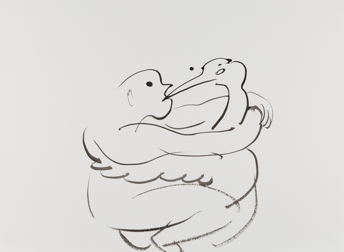 Tropics of Love, 2014. Ink on paper mounted to dibond, 21 5/8 x 29 3/8 inches (54.9 x 74.6 cm).