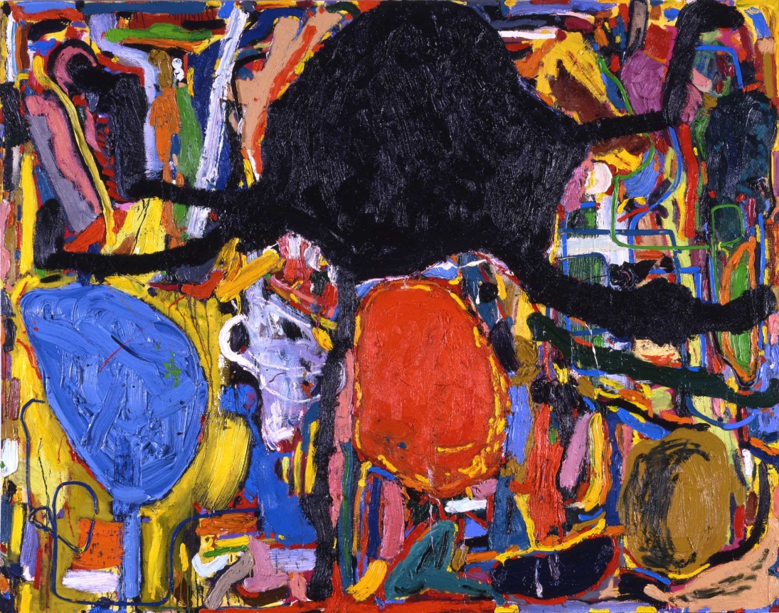 Nicht fürchten! (2) (Don't Be Scared!) (2), 2010. Oil on canvas, 87 X 110 1/4 inches (221 x 280 cm).