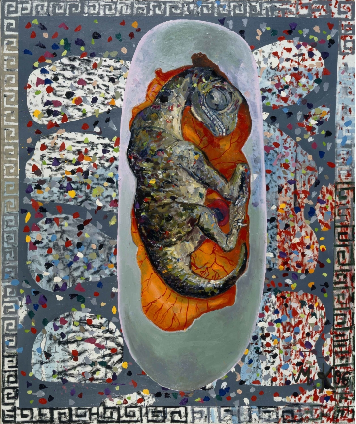 Martin Kippenberger Dinosaur Egg, 1996 oil on canvas