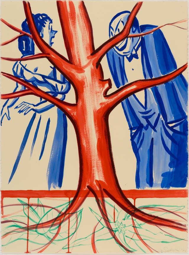 David Salle Untitled 2020 acrylic on paper