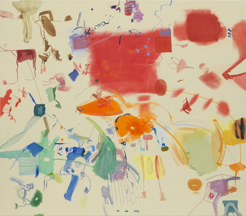 Sue Williams Big Red Fuzzy, 2018