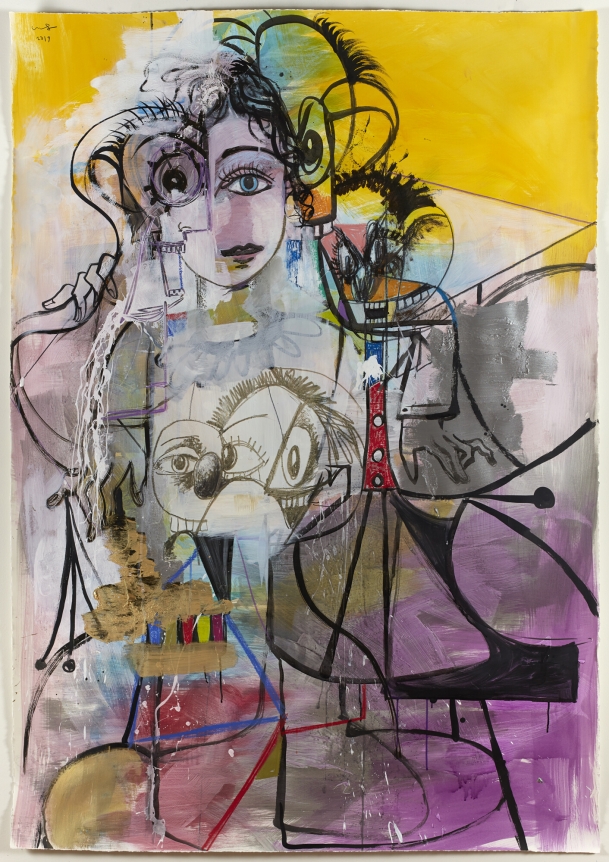 George Condo, Multiple Figure Composition, 2019