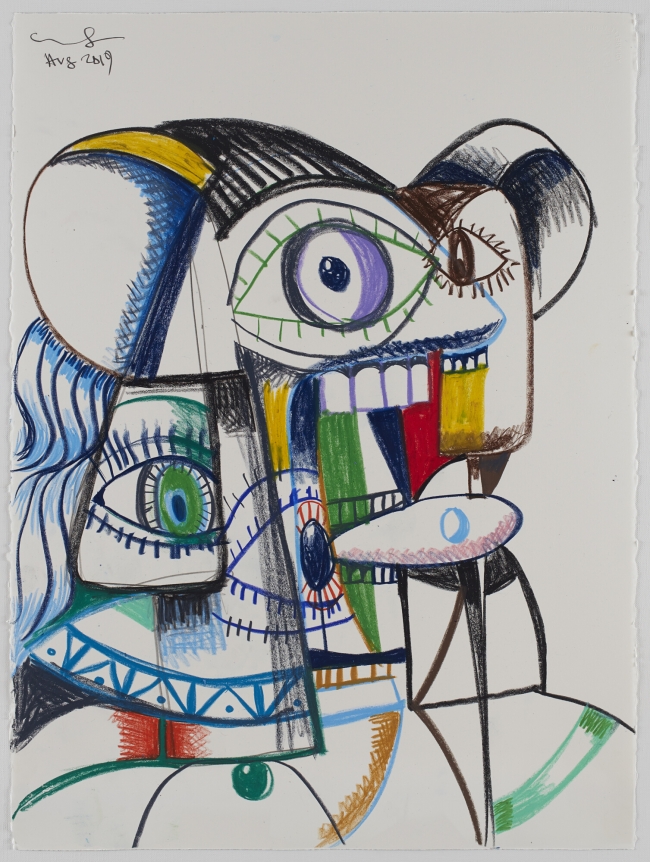 George Condo Multiple Portraits 2019
