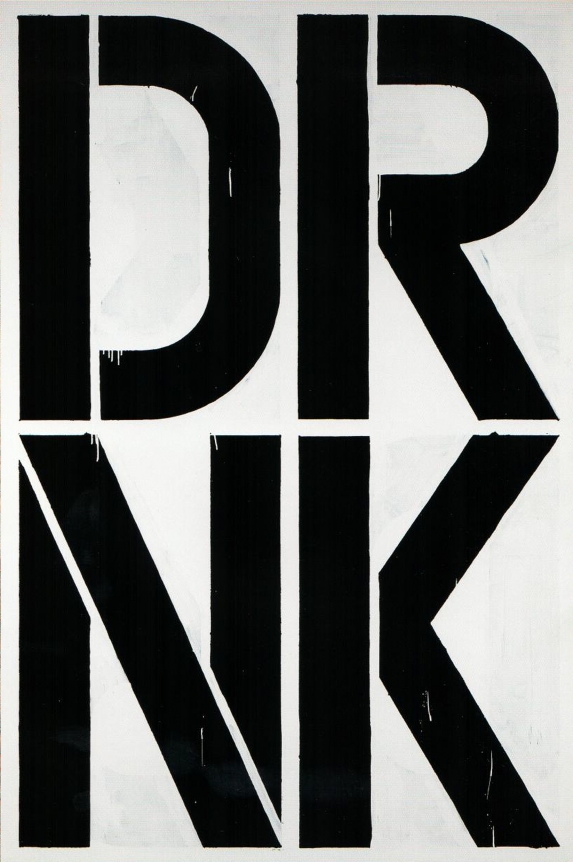 Christopher Wool DRNK, 1990