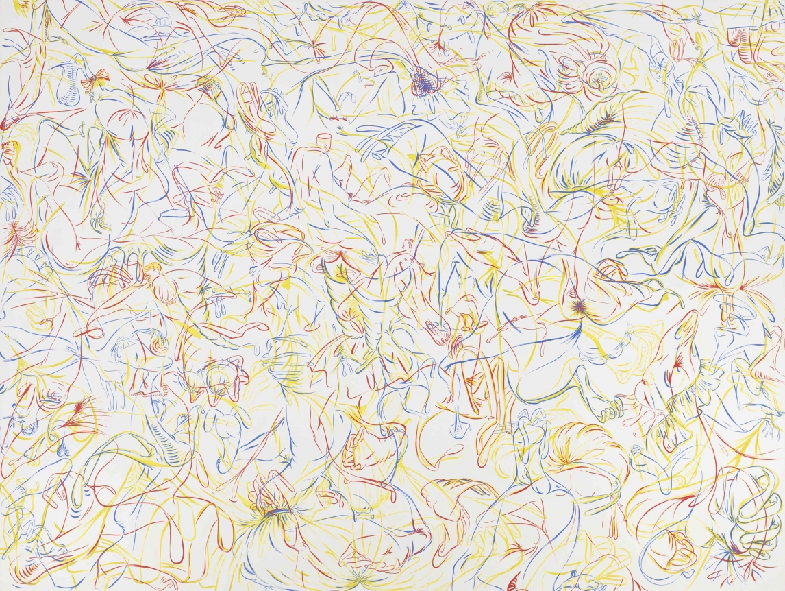 Sue Williams Green Blue Red and Mostly Feet, 1997