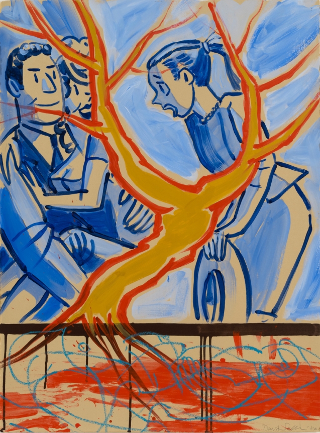 David Salle Untitled 2020 acrylic and oil on paper