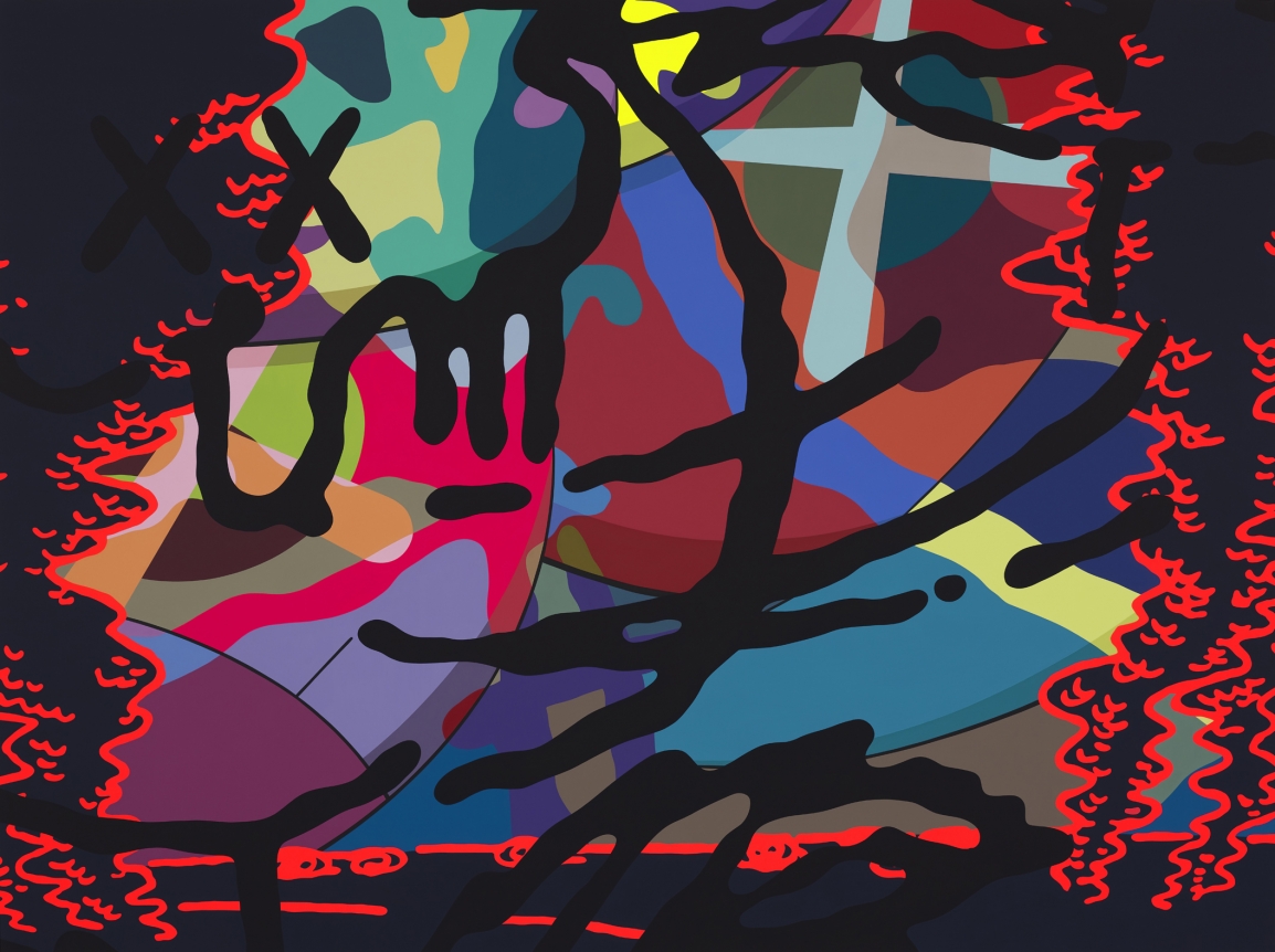 KAWS THE STRANGER, 2018 Painting