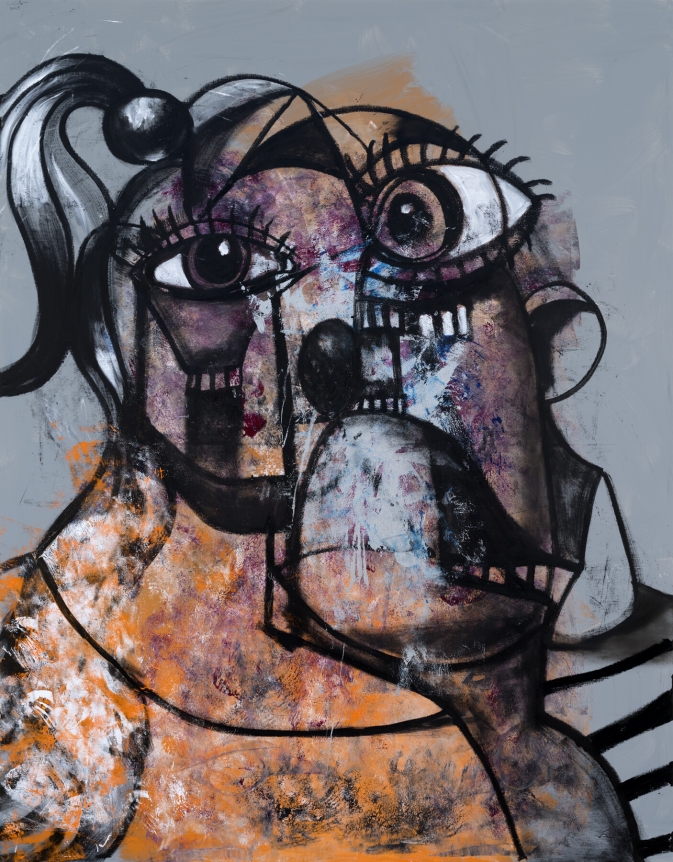 George Condo Man and Woman, 2019
