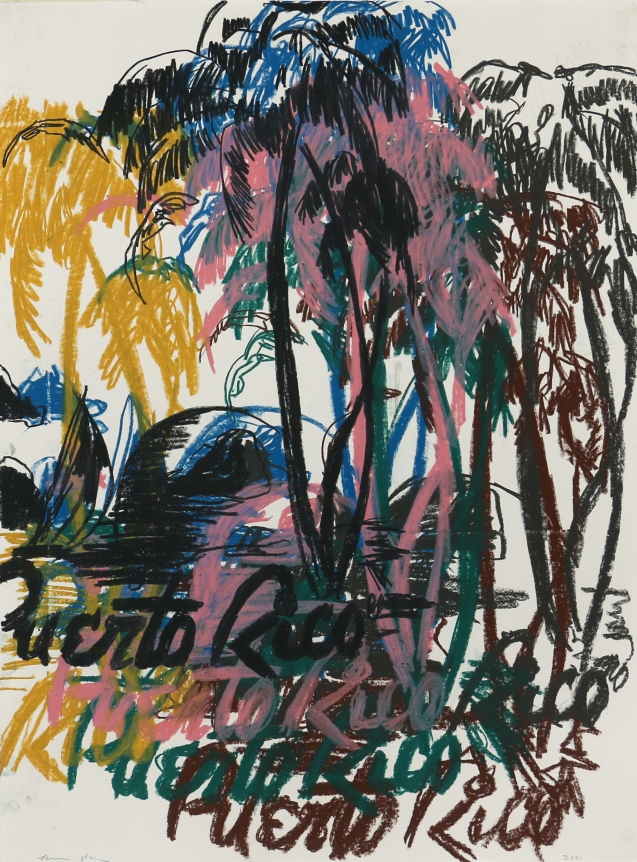 Enoc Perez, Untitled (black-pink-brown)