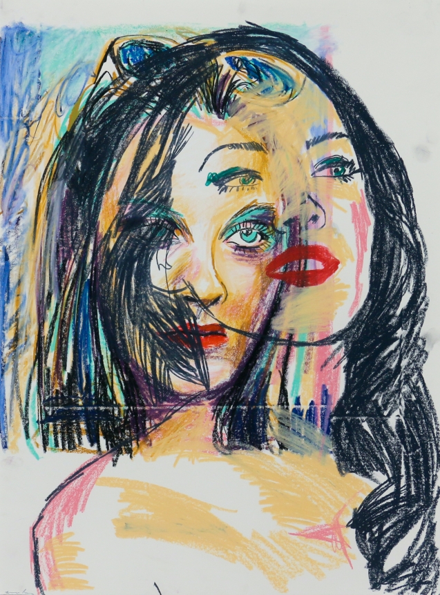 Enoc Perez, Untitled (two heads)