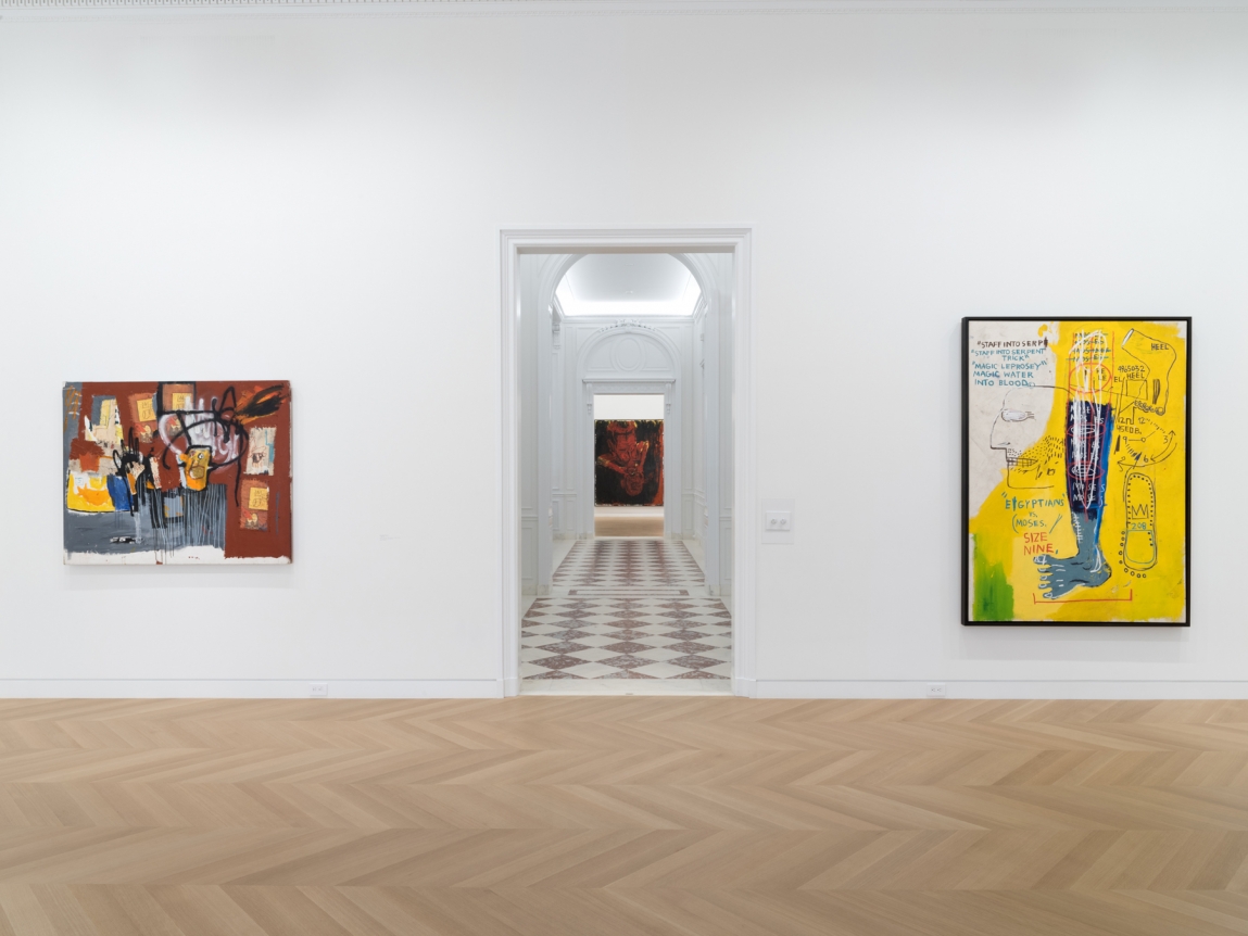 © Georg Baselitz. © Estate of Jean-Michel Basquiat. Licensed by Artestar, New York. Courtesy of Skarstedt, New York.