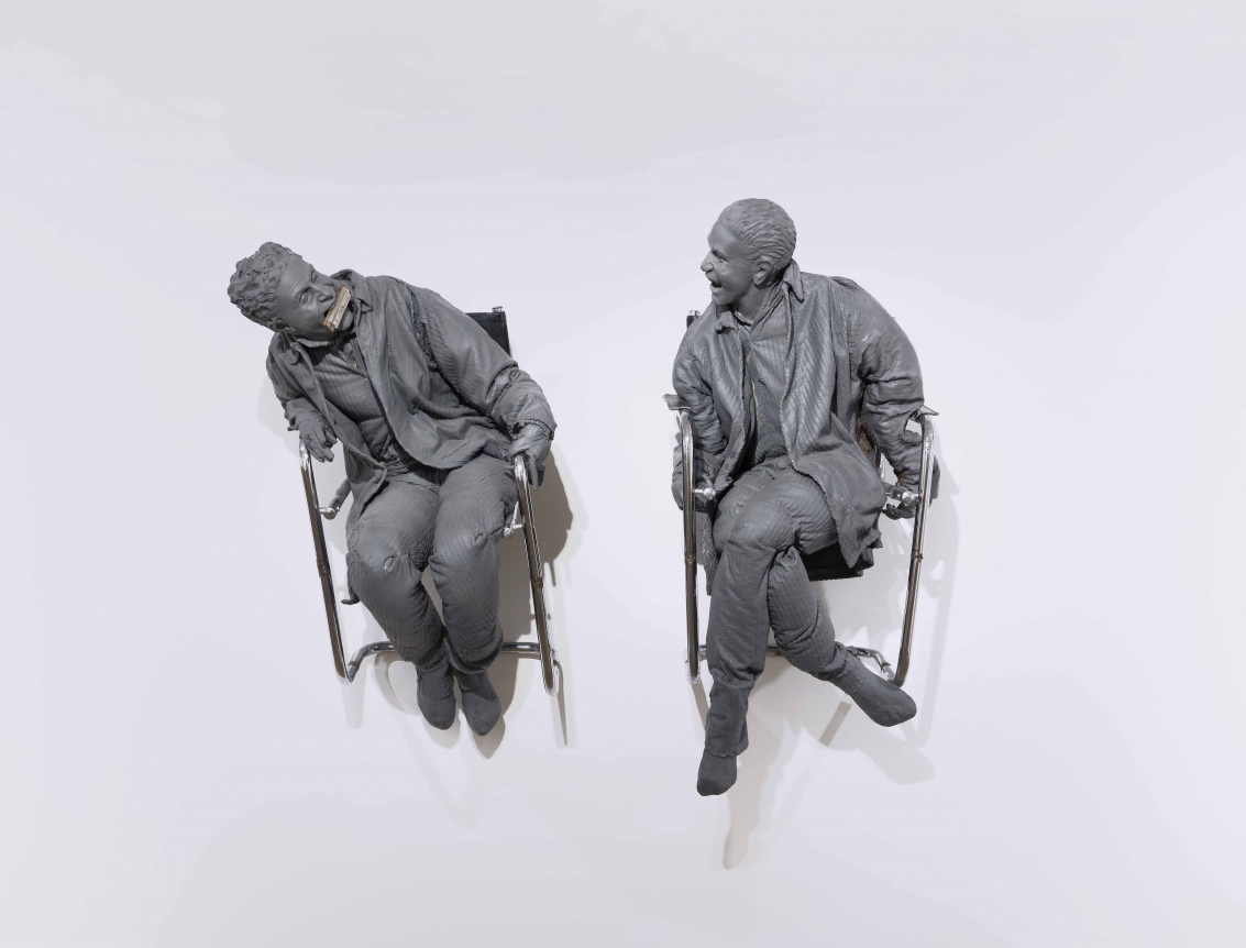 Juan Muñoz Two Men with Harmonica, 2001