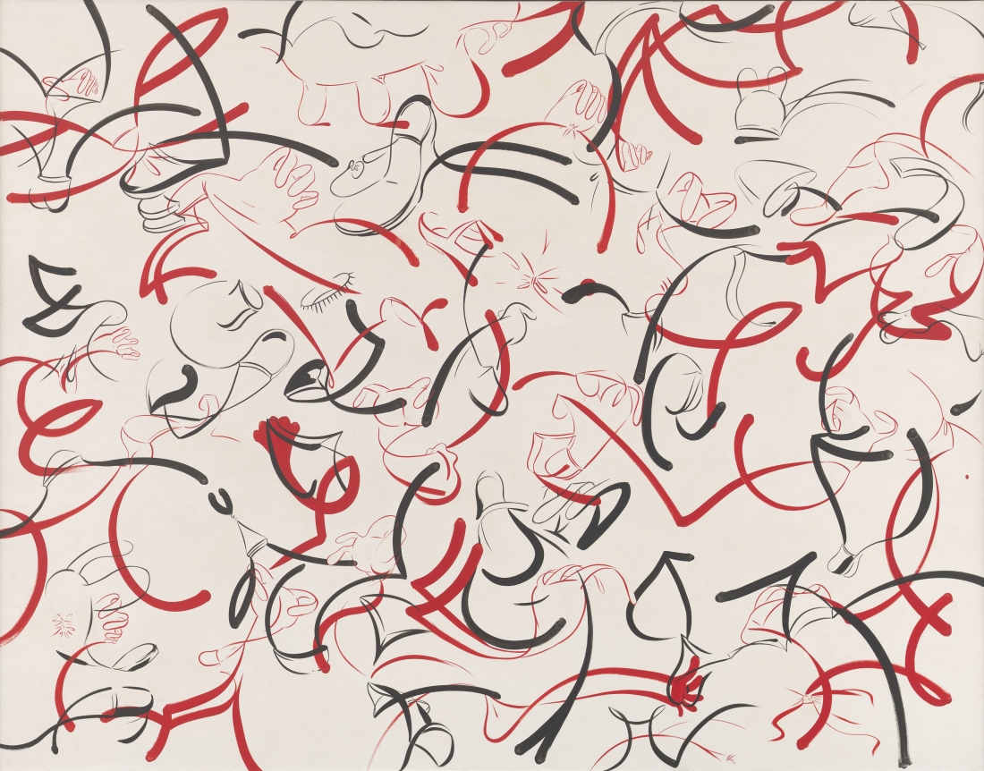 Sue Williams Black and White and Red All Over, 1998