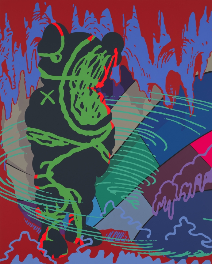 KAWS GETTING THE CALL, 2018 Painting