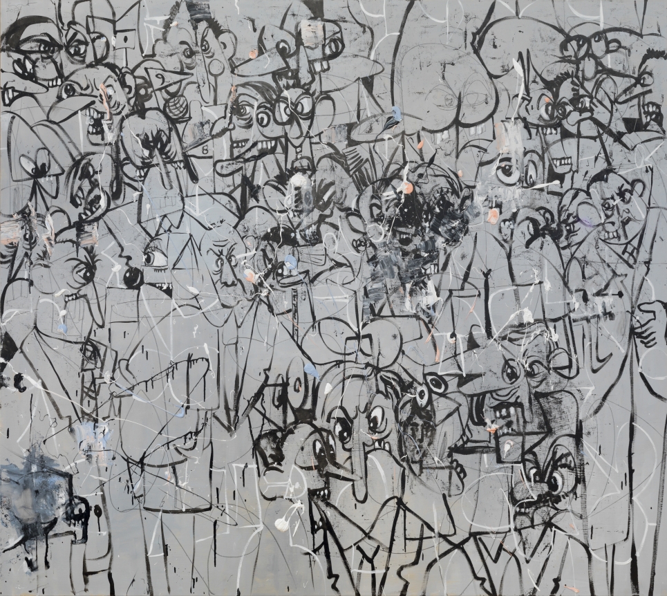 George Condo Political Cartoon Abstraction, 2017