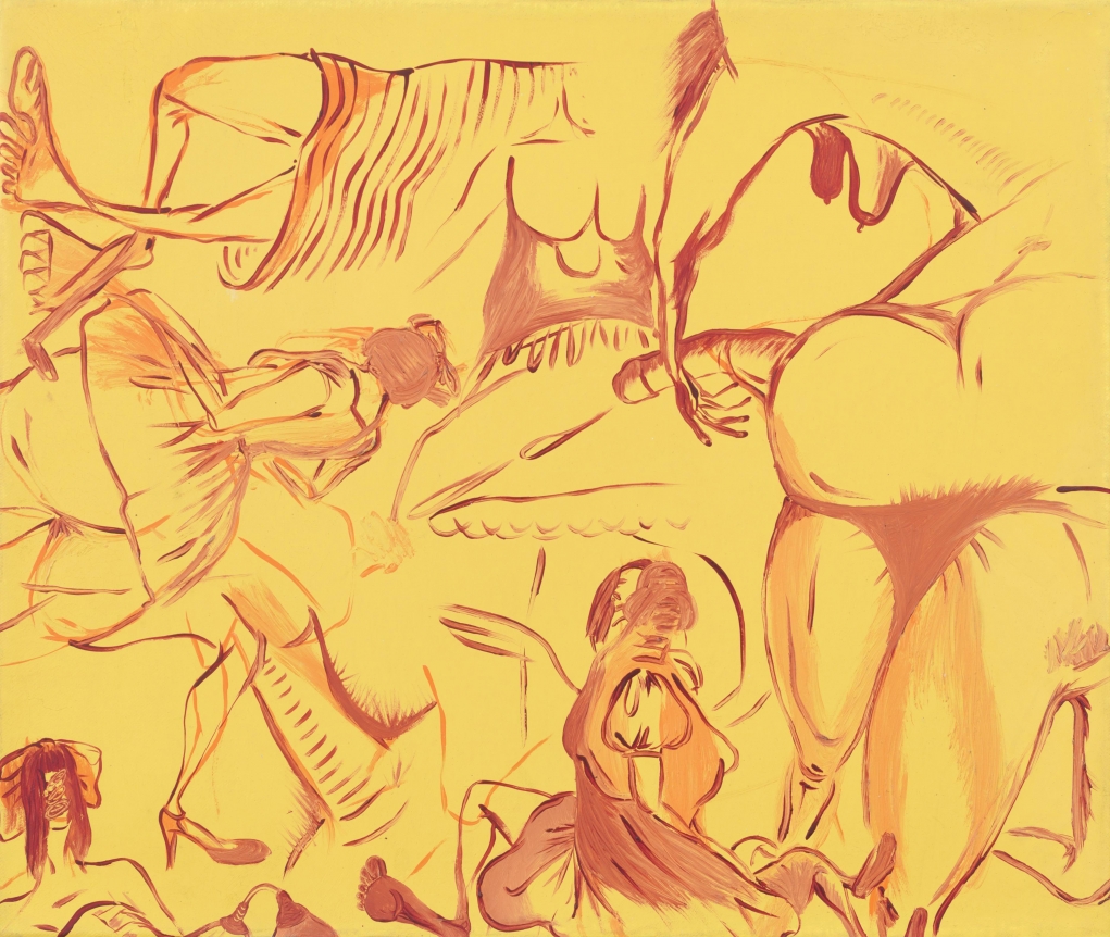 Sue Williams Relatives in Yellow, 1997