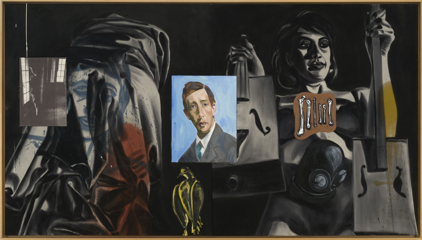 David Salle Blue Face, 1988