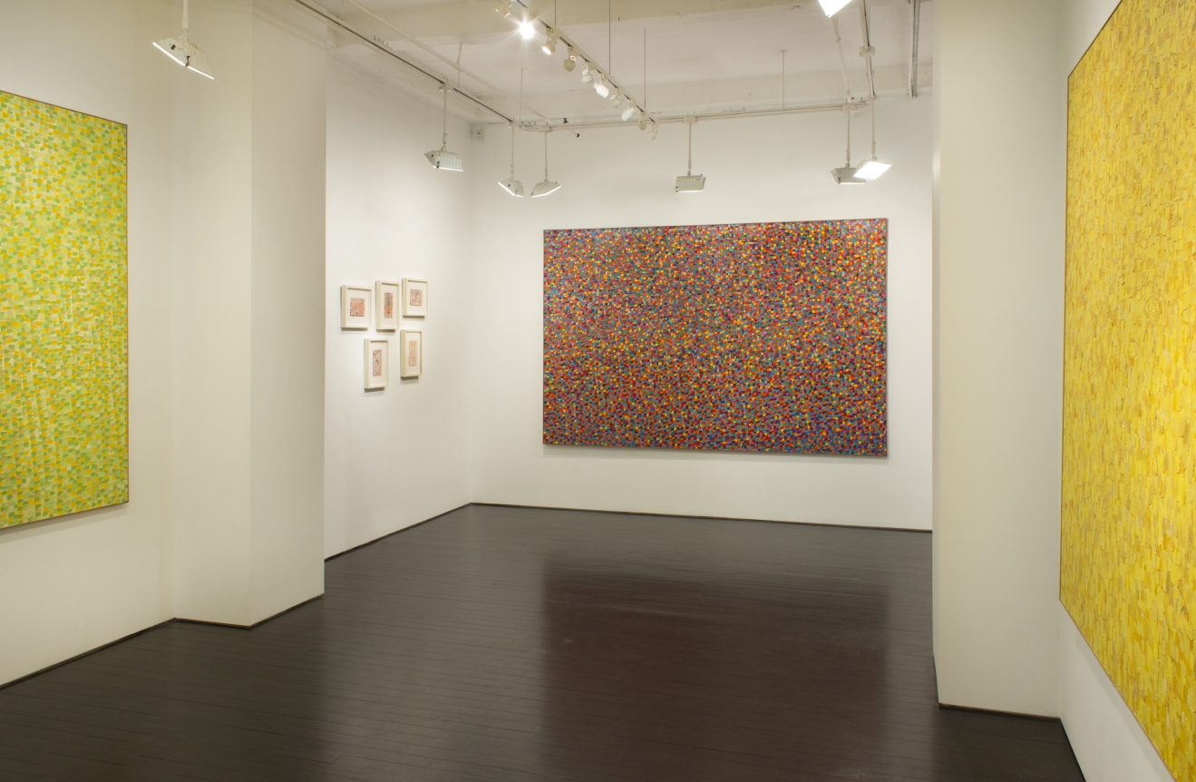 Shirley Goldfarb dot paintings
