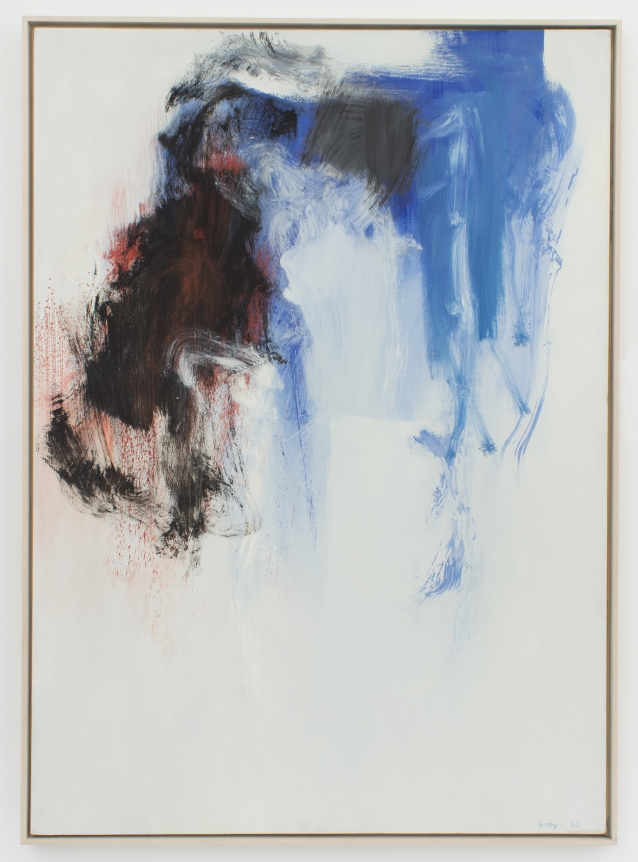 Cleve Gray abstract blue black