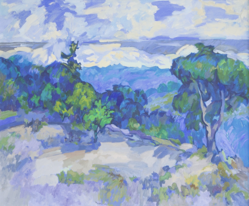 Oil painting entitled "Blue Dusk" by Easton Pribble.